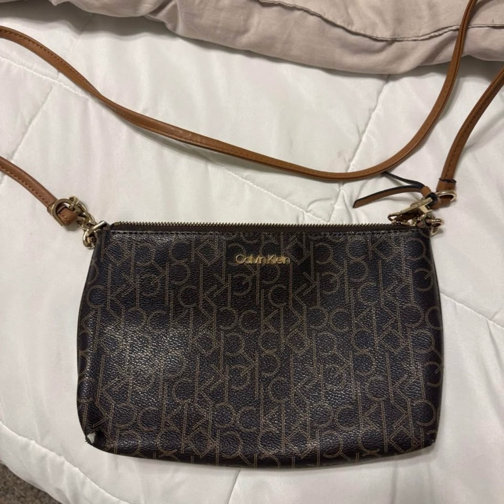 Calvin Klein Brown Crossbody Bag